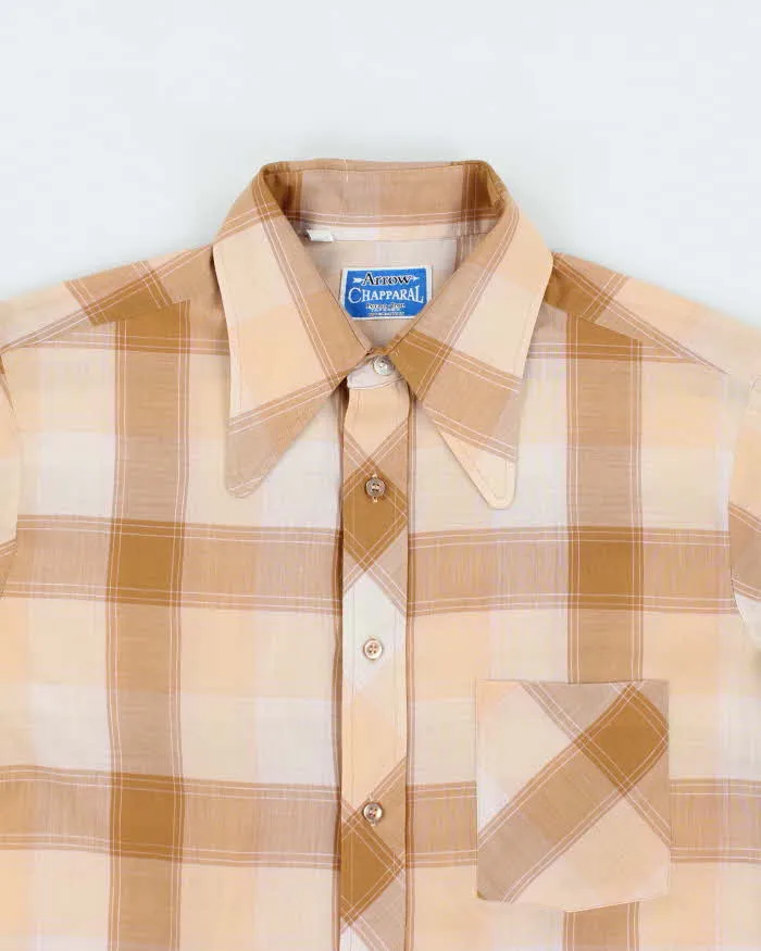 Vintage 70s Arrow Checked Short Sleeve Shirt - L sold by Rokit product image thumbnail 3