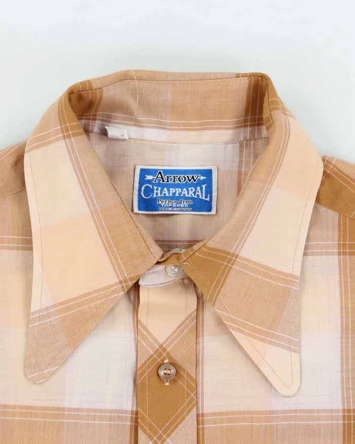 Vintage 70s Arrow Checked Short Sleeve Shirt - L sold by Rokit product image thumbnail 5