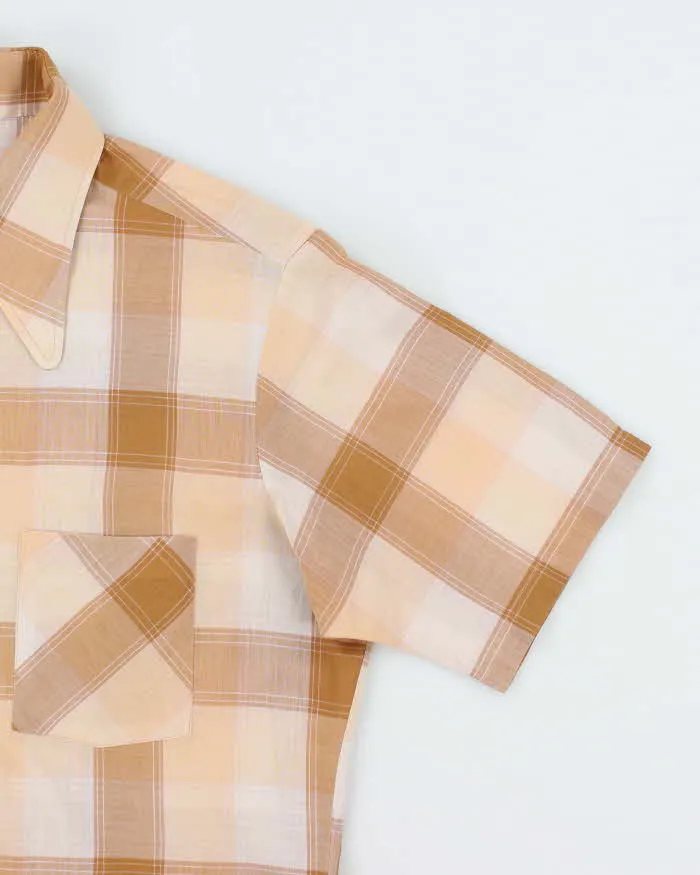 Vintage 70s Arrow Checked Short Sleeve Shirt - L sold by Rokit product image thumbnail 4