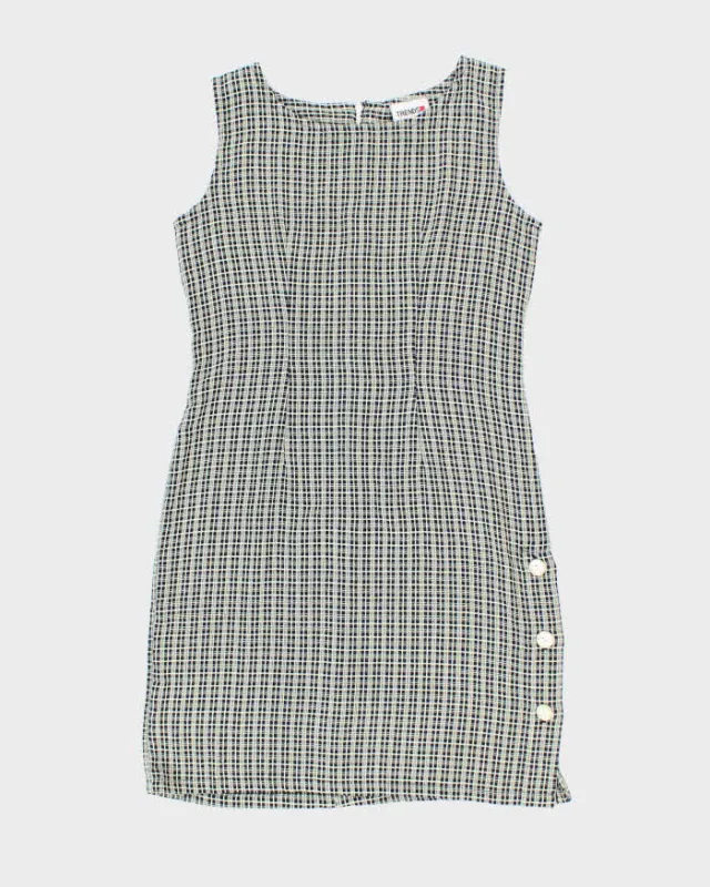 Vintage 90s Trends Checked Midi Dress - M sold by Rokit