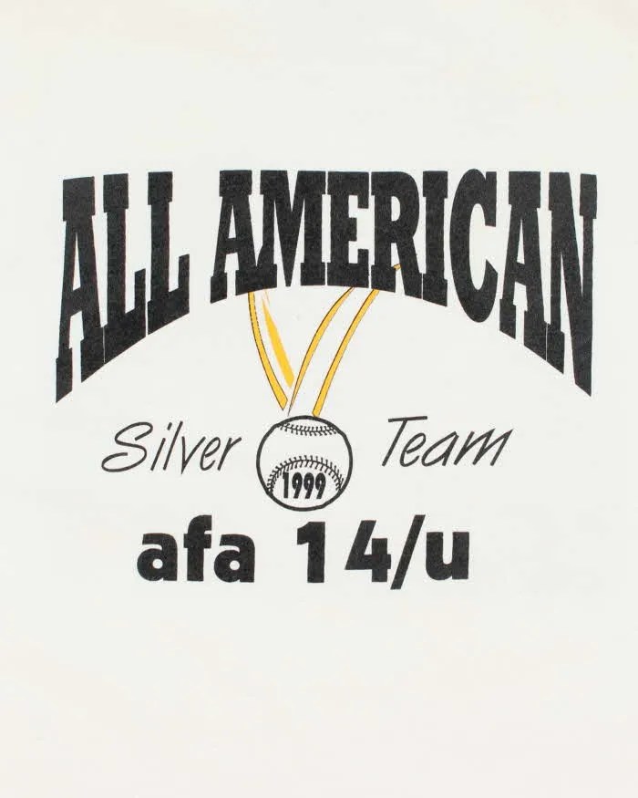 Vintage 90's AFA Softball Graphic T-Shirt - L sold by Rokit product image thumbnail 4