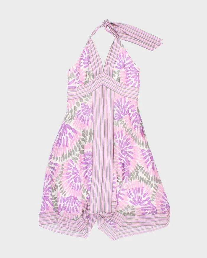 Vintage BCBG Maxazria Silk Halter Dress - M sold by Rokit