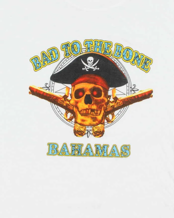 Vintage 90's Barbados Bad to the Bone Souvenir Graphic T-Shirt - XL sold by Rokit product image thumbnail 3