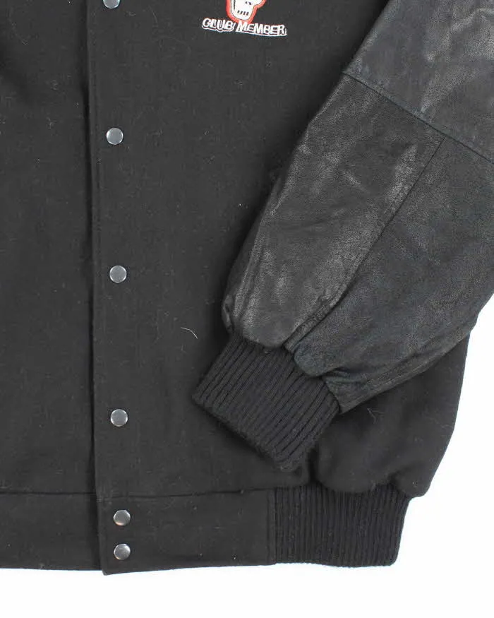 Vintage 90's Calgary Hitmen Heavyweight Leather Embroidered Varsity Jacket - XL sold by Rokit product image thumbnail 4
