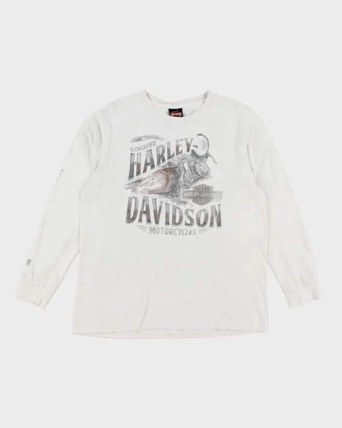 Vintage 2000's Harley Davidson Big Biker Graphic Long-sleeved T-Shirt - L sold by Rokit