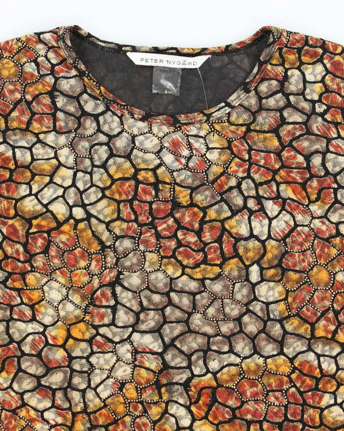 Vintage 90s Peter Nygard Pattern Top - M sold by Rokit product image thumbnail 3