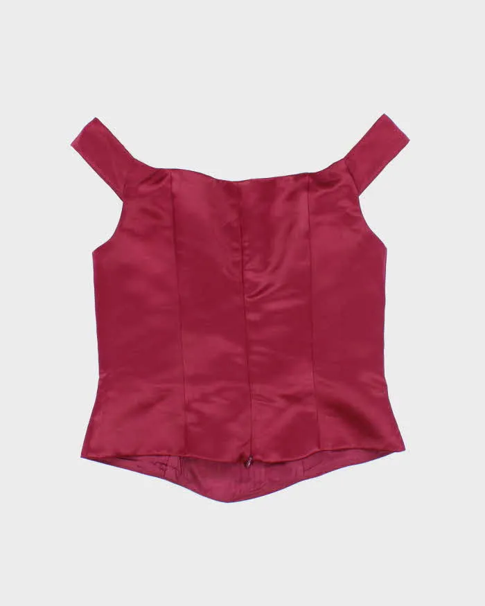 Vintage Y2k 00s Reitmans Satin Corset Top - S sold by Rokit product image thumbnail 2