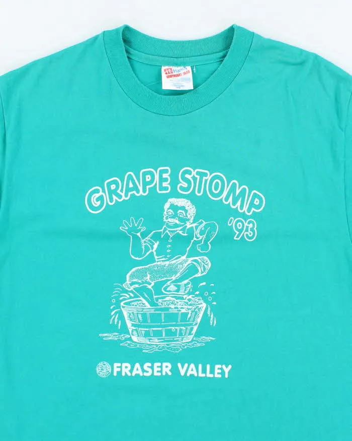Vintage 90's Single Stitch Grape Stomp Graphic T-Shirt - L sold by Rokit product image thumbnail 3