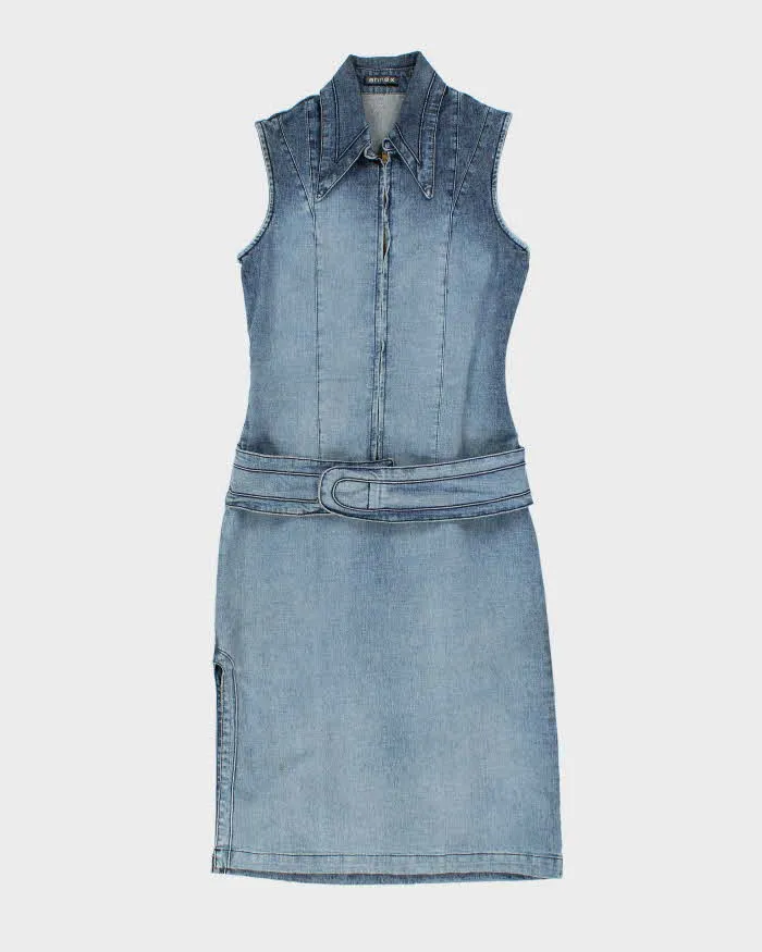 Vintage Y2k 00s Anne . X Zip-Up Denim Dress - S sold by Rokit