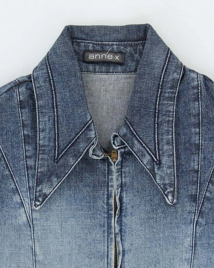 Vintage Y2k 00s Anne . X Zip-Up Denim Dress - S sold by Rokit product image thumbnail 5