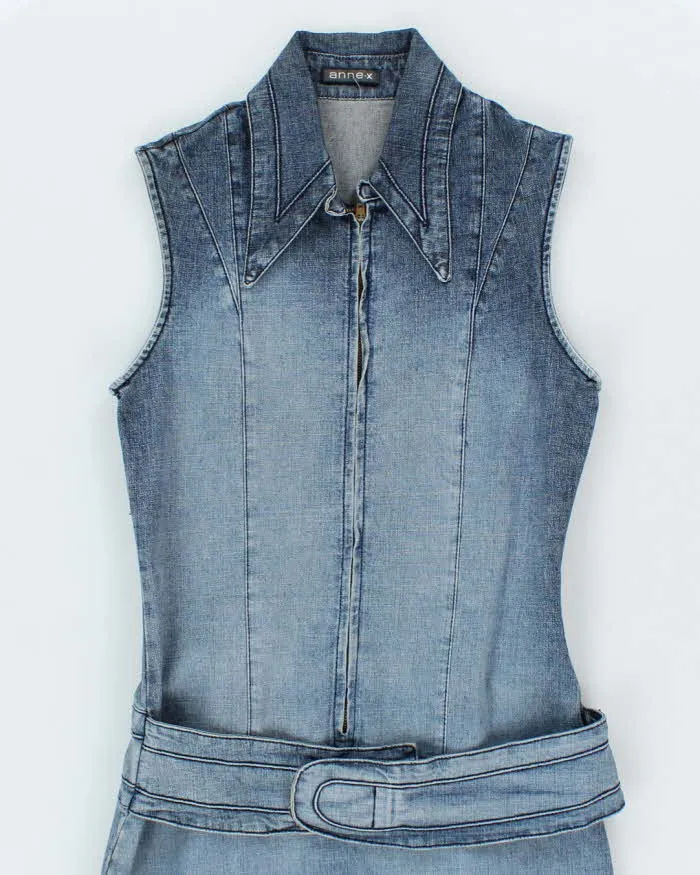Vintage Y2k 00s Anne . X Zip-Up Denim Dress - S sold by Rokit product image thumbnail 3