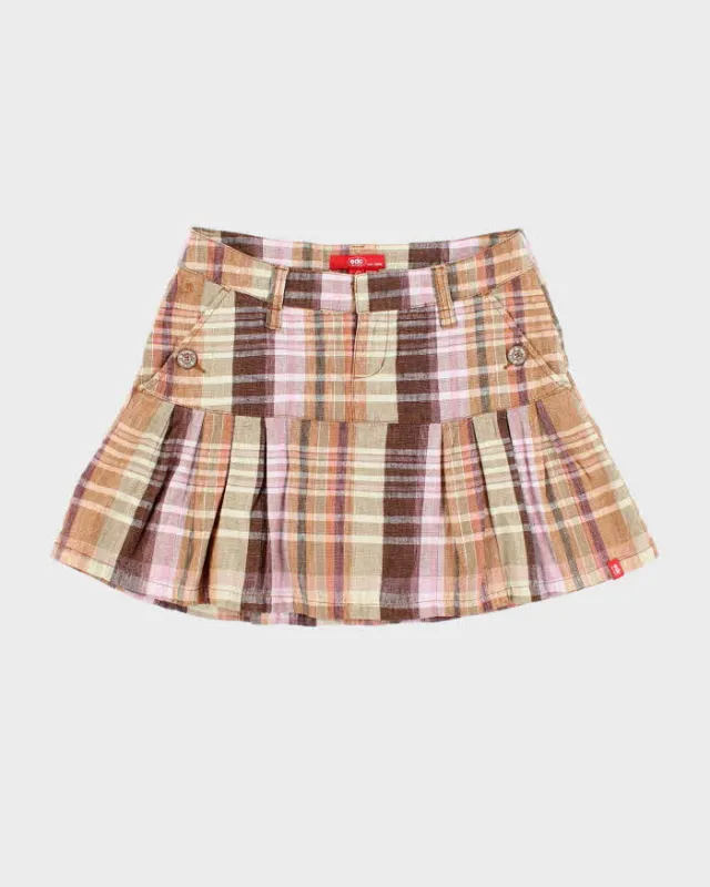 Vintage Y2k 00s EDC By Esprit Checked Mini Skirt - XS sold by Rokit
