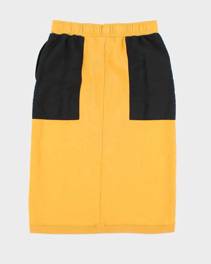 Vintage Stussy Yellow Jersey Skirt - S sold by Rokit product image thumbnail 2
