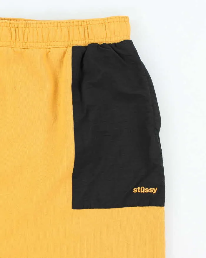 Vintage Stussy Yellow Jersey Skirt - S sold by Rokit product image thumbnail 3