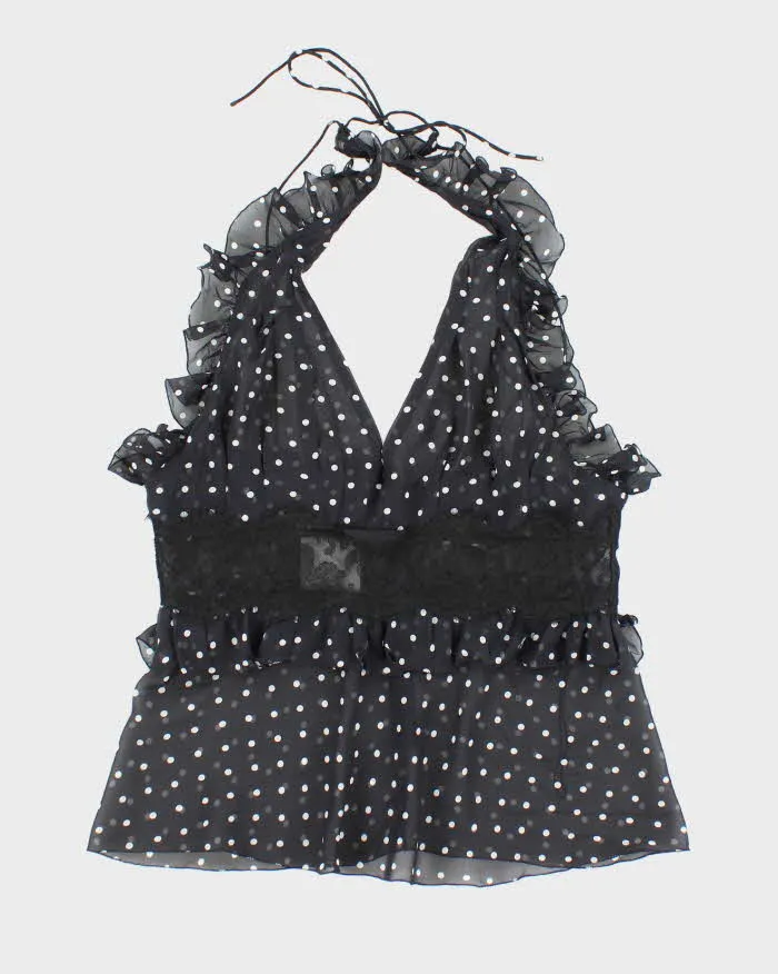 Vintage Dolce & Gabbana Silk Polka Dot Cami - M sold by Rokit