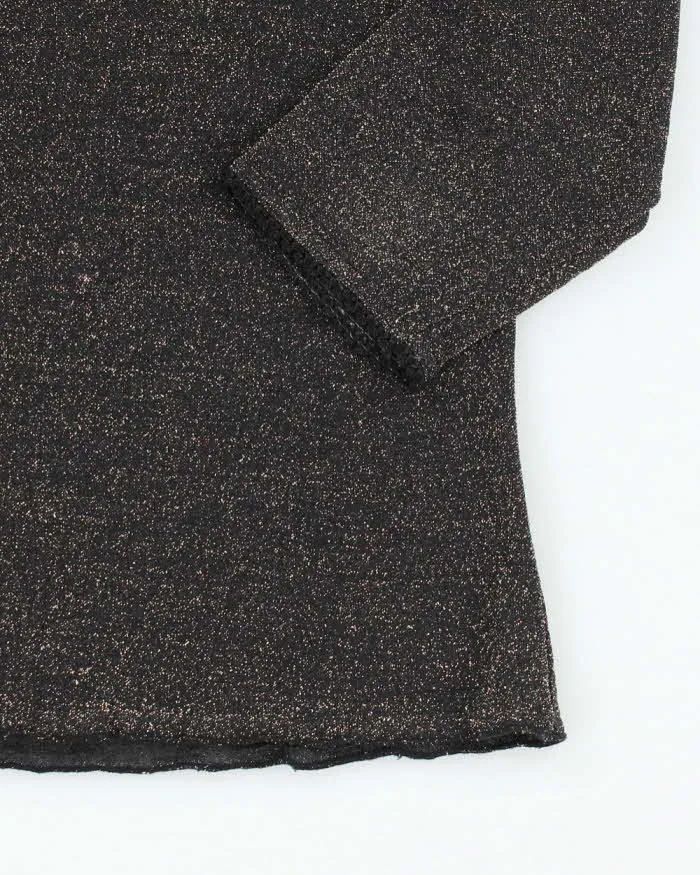 Vintage Y2k 00s Glitter Sparkly Glitter Mesh Top - S sold by Rokit product image thumbnail 4