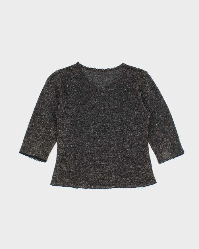 Vintage Y2k 00s Glitter Sparkly Glitter Mesh Top - S sold by Rokit product image thumbnail 2