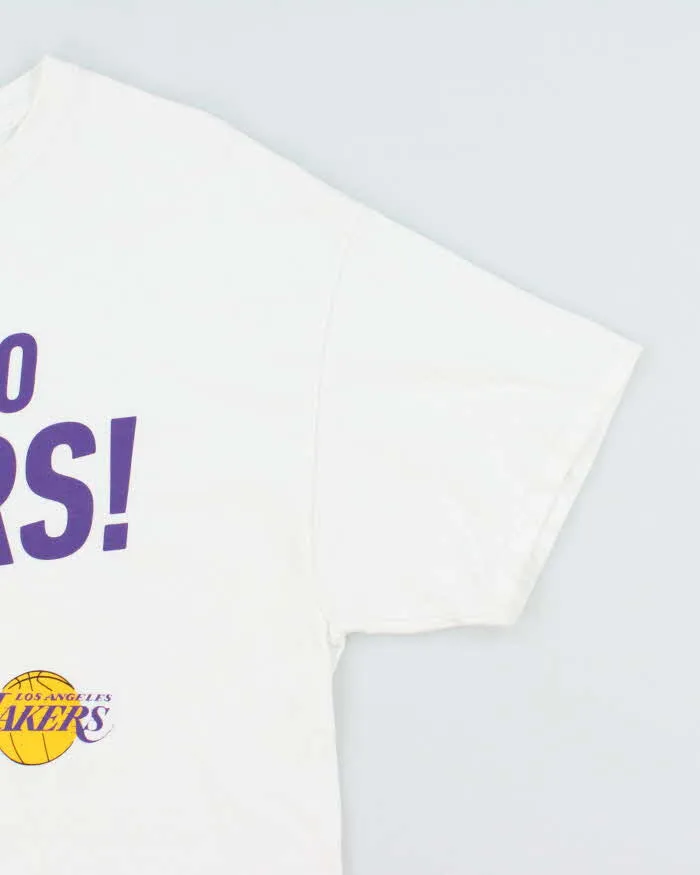 Vintage 2000's Lets Go Lakers NBA Graphic T-Shirt - XL sold by Rokit product image thumbnail 4