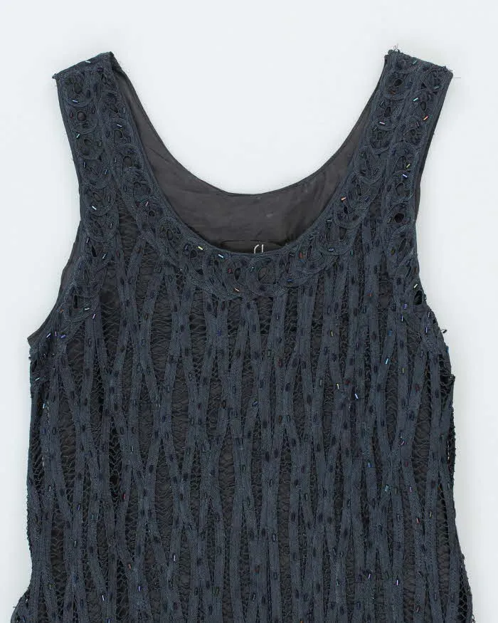 Vintage 90s Carole Little Beaded Dress - S sold by Rokit product image thumbnail 3