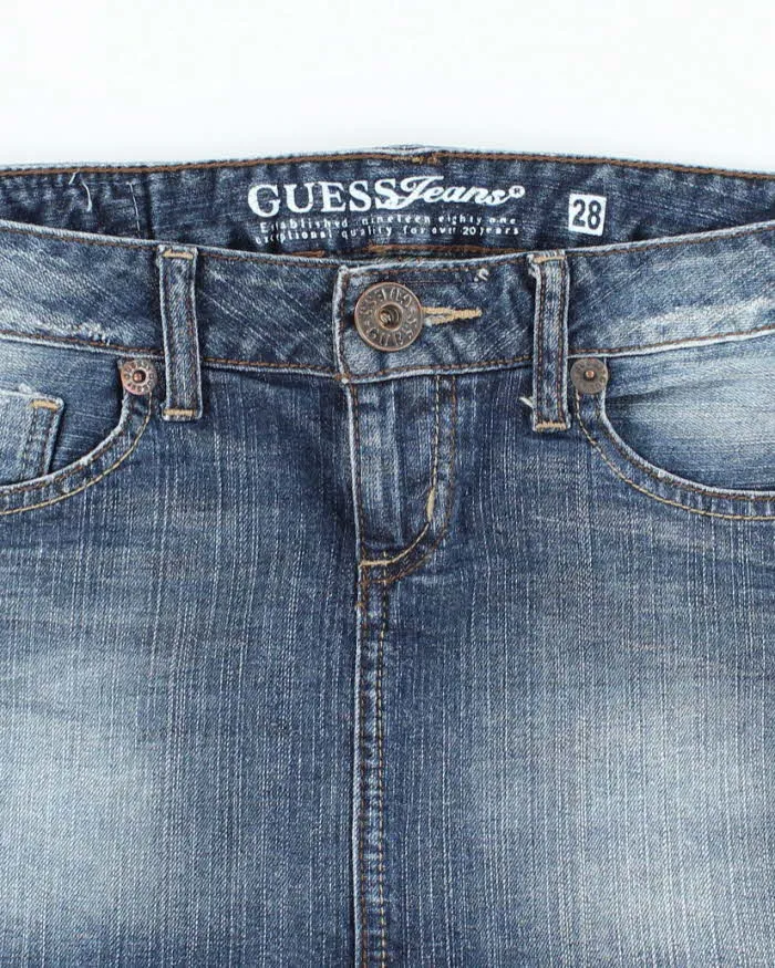 Vintage Y2k 00s Guess Rhinestone Denim Mini Skirt - S sold by Rokit product image thumbnail 3