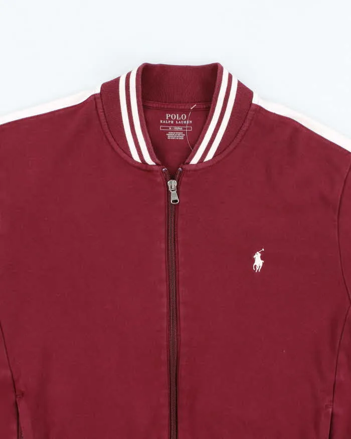 Vintage Ralph Lauren Small Horse Zip Up Bomber Sweatshirt - M sold by Rokit product image thumbnail 3