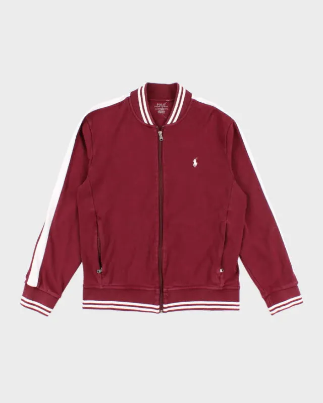 Vintage Ralph Lauren Small Horse Zip Up Bomber Sweatshirt - M sold by Rokit