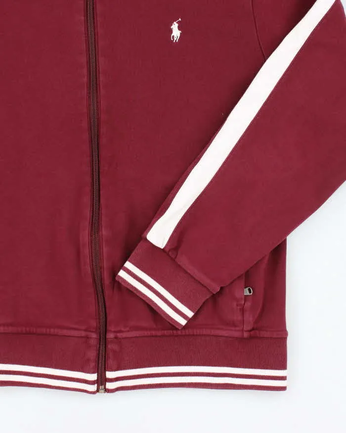 Vintage Ralph Lauren Small Horse Zip Up Bomber Sweatshirt - M sold by Rokit product image thumbnail 4