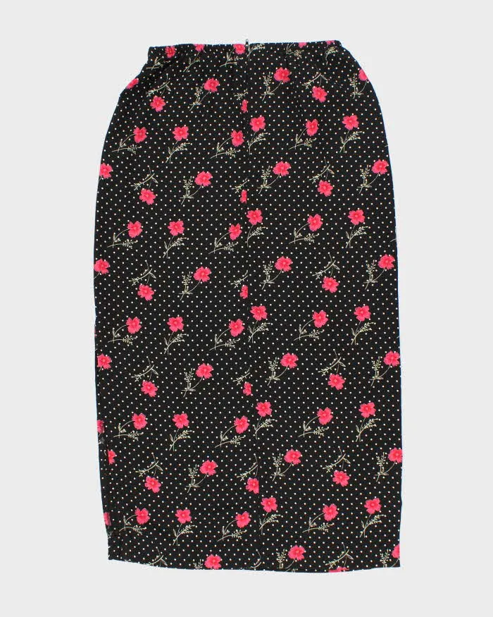Vintage 90s Hillard & Hanson Polka Dot Floral Skirt - XS sold by Rokit product image thumbnail 2