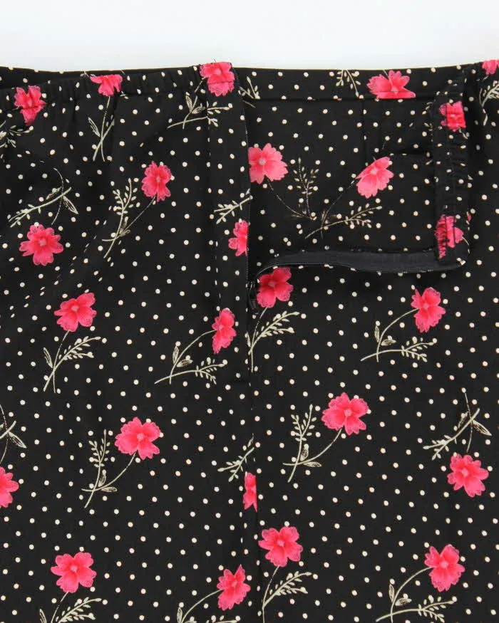 Vintage 90s Hillard & Hanson Polka Dot Floral Skirt - XS sold by Rokit product image thumbnail 4