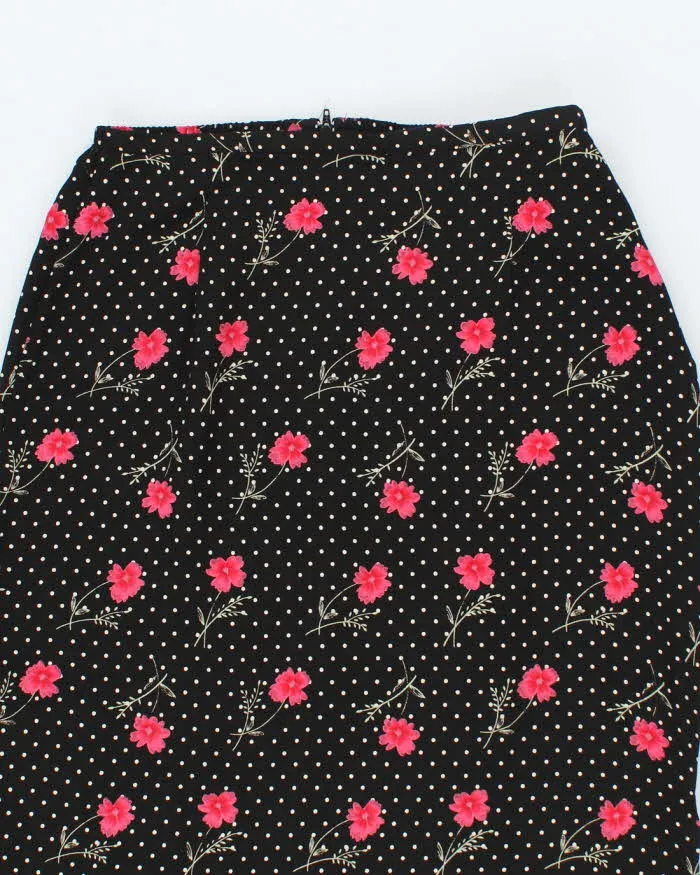 Vintage 90s Hillard & Hanson Polka Dot Floral Skirt - XS sold by Rokit product image thumbnail 3