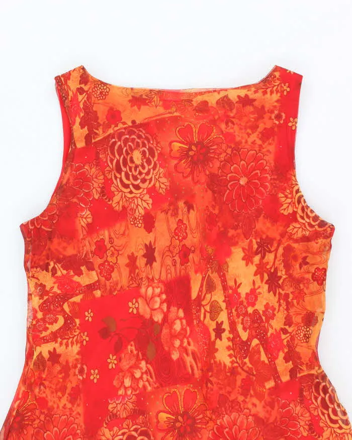 Vintage 90s Alyn Paige Mesh Floral Dress - M sold by Rokit product image thumbnail 4