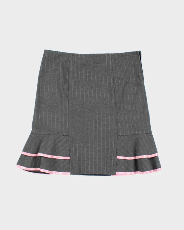 Vintage Y2k 00s Limite Pin Stripe Skirt - S sold by Rokit