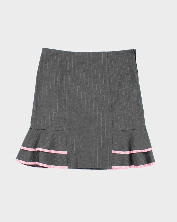 Vintage Y2k 00s Limite Pin Stripe Skirt - S sold by Rokit