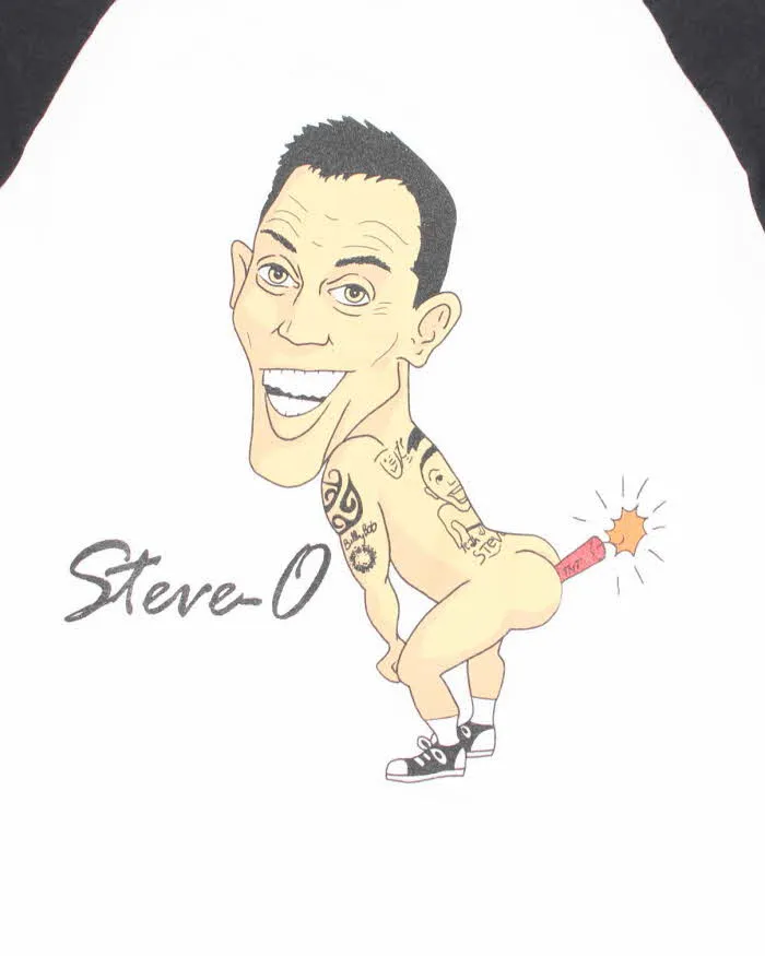 Vintage 2000's Steve-O Caricature Drawing Graphic Long-Sleeve T-Shirt - S sold by Rokit product image thumbnail 3