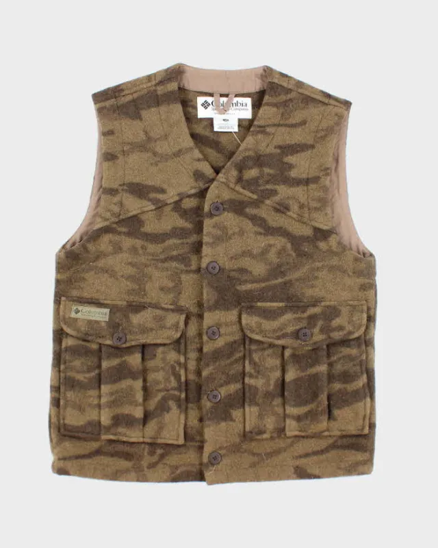 Vintage 2000's Columbia Camouflage Insulated Gilet - M sold by Rokit