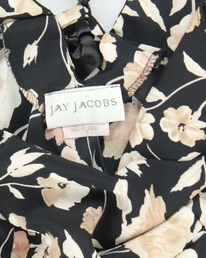 Vintage 90s Jay Jacobs Floral Lace-Up Dress - S sold by Rokit product image thumbnail 5