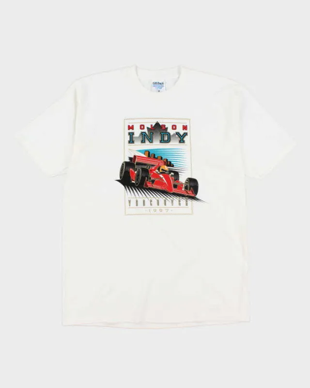 Vintage 90's Nolson Indy Race Car Graphic T-Shirt - XL sold by Rokit