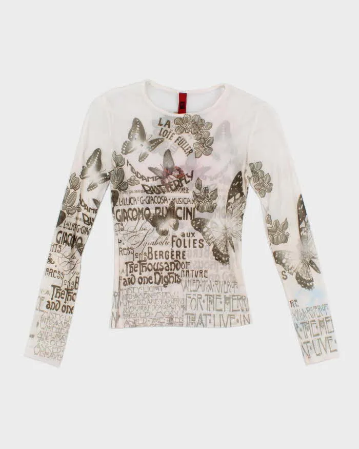 Vintage Y2k 00s Just In Time Mesh Top - XS sold by Rokit