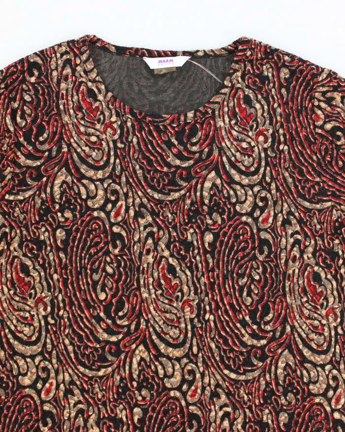 Vintage Y2k 00s Alia Pattern Top - L sold by Rokit product image thumbnail 3