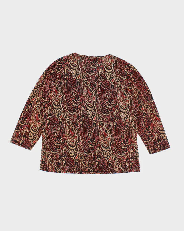 Vintage Y2k 00s Alia Pattern Top - L sold by Rokit product image thumbnail 2
