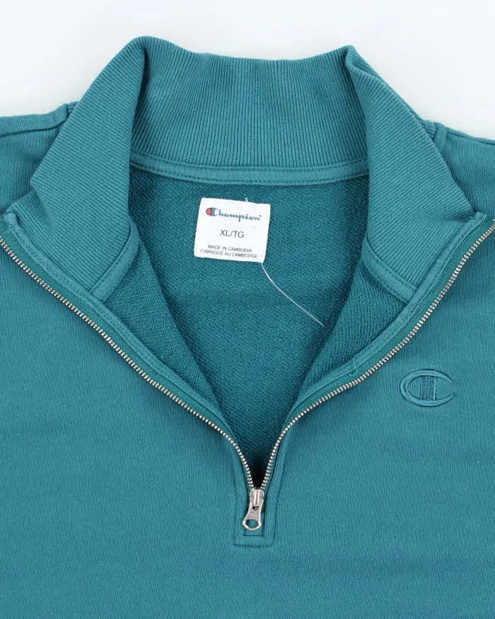 Vintage 2000's Champion Quarter Zip Sweatshirt - XL sold by Rokit product image thumbnail 5