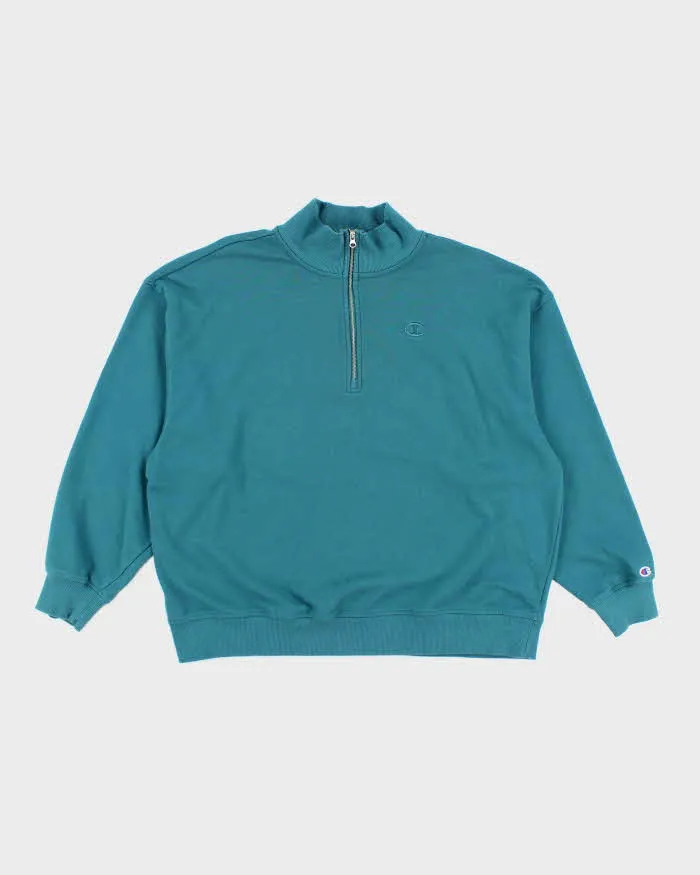 Vintage 2000's Champion Quarter Zip Sweatshirt - XL sold by Rokit