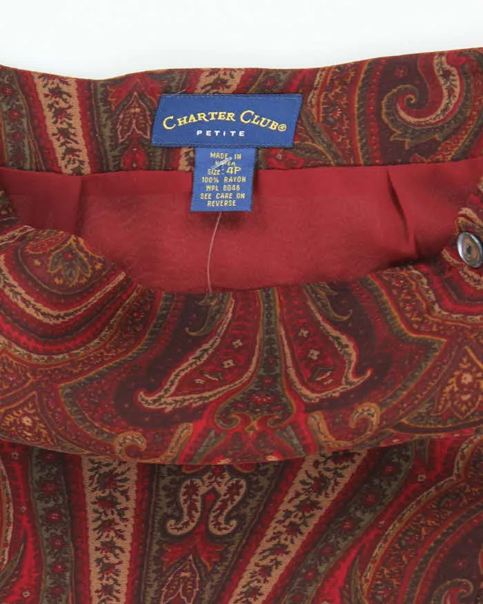 Vintage 90s Charter Club Paisley Pattern Maxi Skirt - XS sold by Rokit product image thumbnail 4