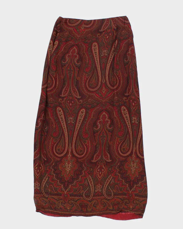 Vintage 90s Charter Club Paisley Pattern Maxi Skirt - XS sold by Rokit product image thumbnail 2
