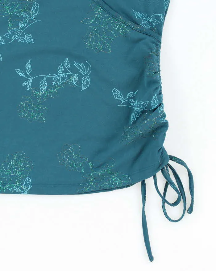 Vintage Y2k 00s Reitmans Ruched Glitter Top - M sold by Rokit product image thumbnail 4