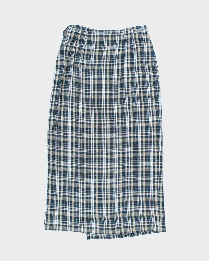 Vintage 90s Geoffrey Beene Checked Wrap Skirt - XS sold by Rokit product image thumbnail 2