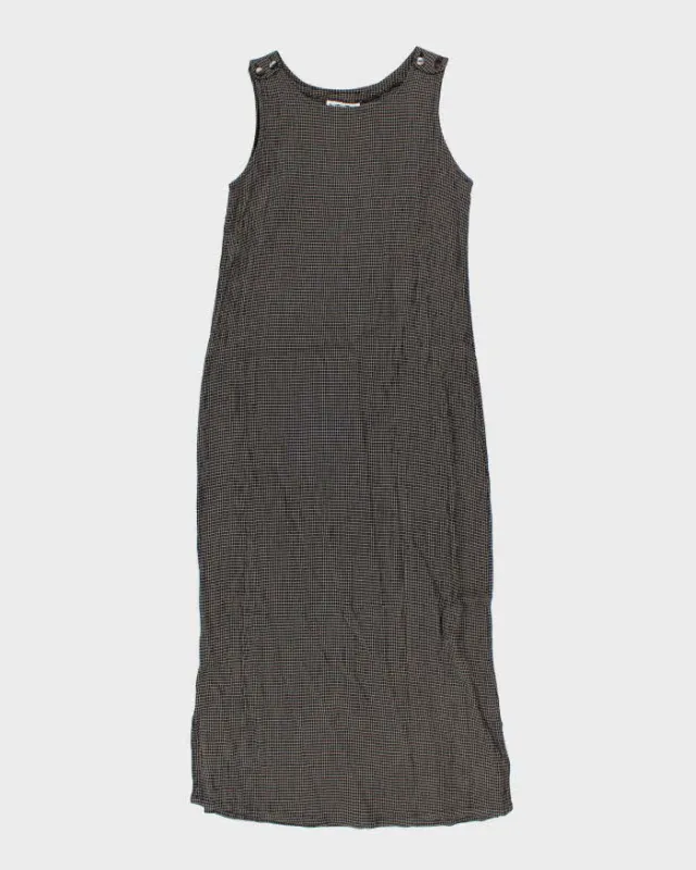 Vintage 90s Dressing Clio Checked Maxi Dress - S sold by Rokit