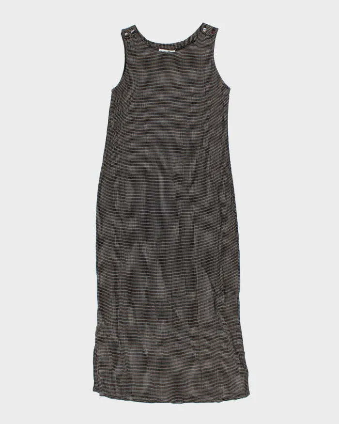 Vintage 90s Dressing Clio Checked Maxi Dress - S sold by Rokit