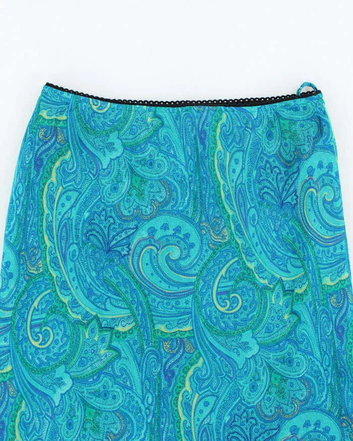 Vintage 90s Mezzanotte Paisley Pattern Skirt - S sold by Rokit product image thumbnail 3