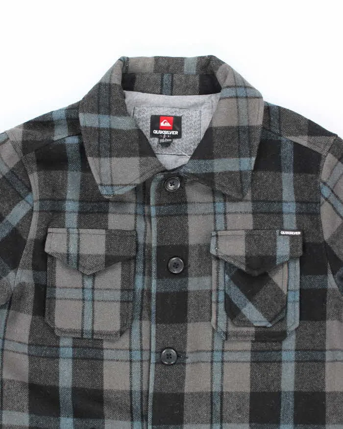 Vintage 2000's Quiksilver Heavyweight Button Up Flannel Shacket - L sold by Rokit product image thumbnail 3